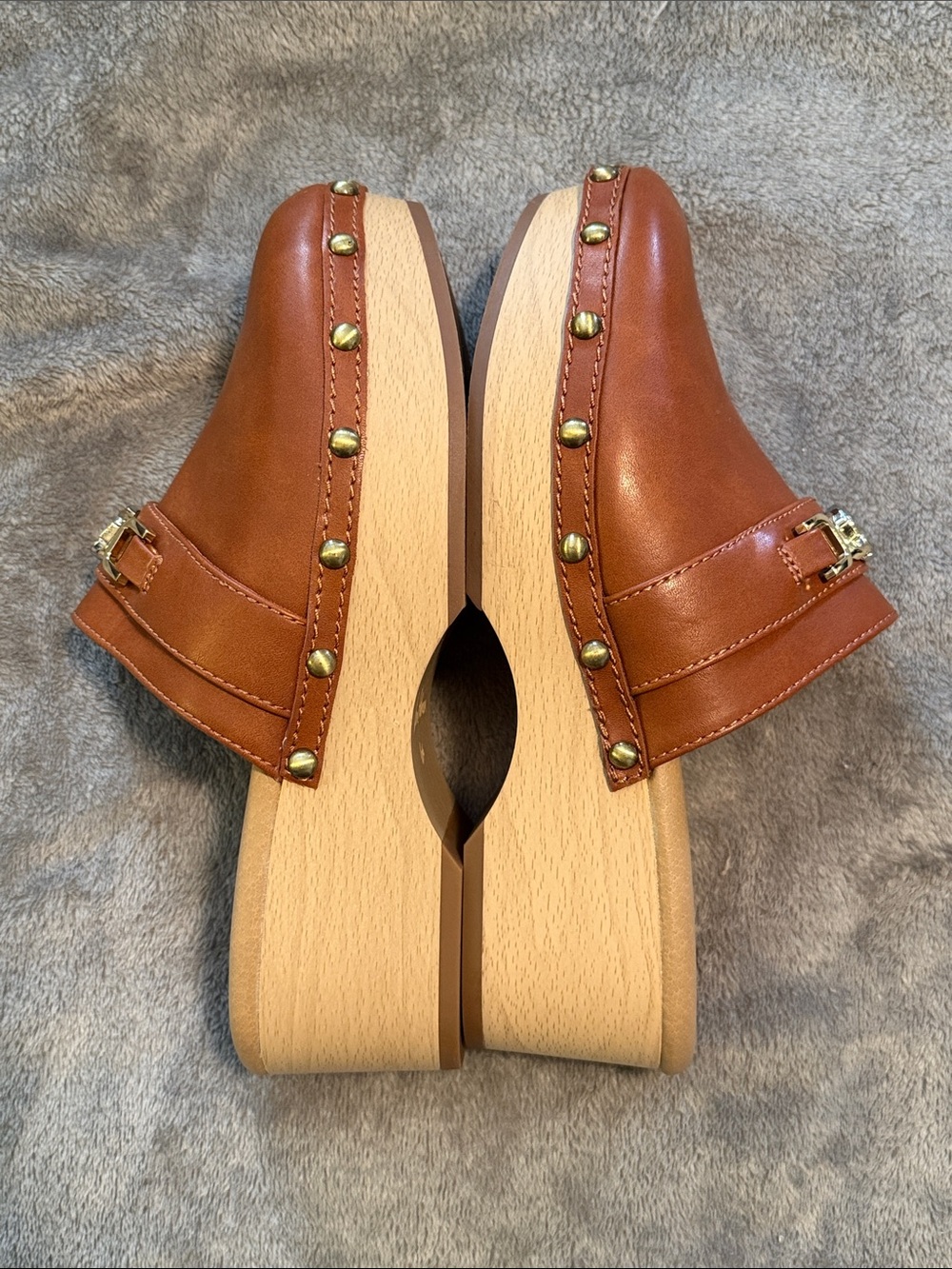 Sam Edelman Cognac Colored Clogs / Mules NWOT - Picture 5 of 9